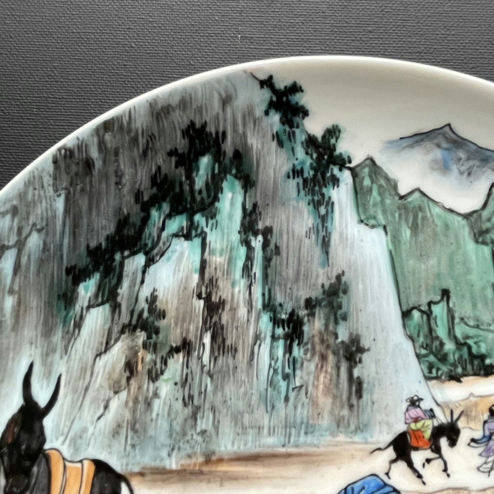 *Reserved for Tony* Vintage plate with bible motif from Tao Fong Shan 道风山 Hong Kong #1266