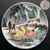 *Reserved for Tony* Vintage plate with bible motif from Tao Fong Shan 道风山 Hong Kong #1266