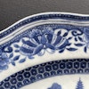 Antique Chinese Export Blue and White Rococo Porcelain platter , Qianlong #1269