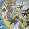 Antique Chinese porcelain charger double dragons, Late Qing #1270