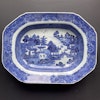 Antique Chinese Export Blue and White Porcelain platter, Qianlong period #1275