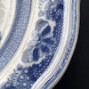 * RESERVED FOR MARTIN Antique Chinese Export Blue and White Rococo Porcelain plate , Qianlong #1282