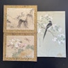 3 Antique Chinese paintings, republic period #1290