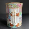 Antique Chinese Rose Mandarin Export Porcelain Tankard / Jug 19th Century #1295