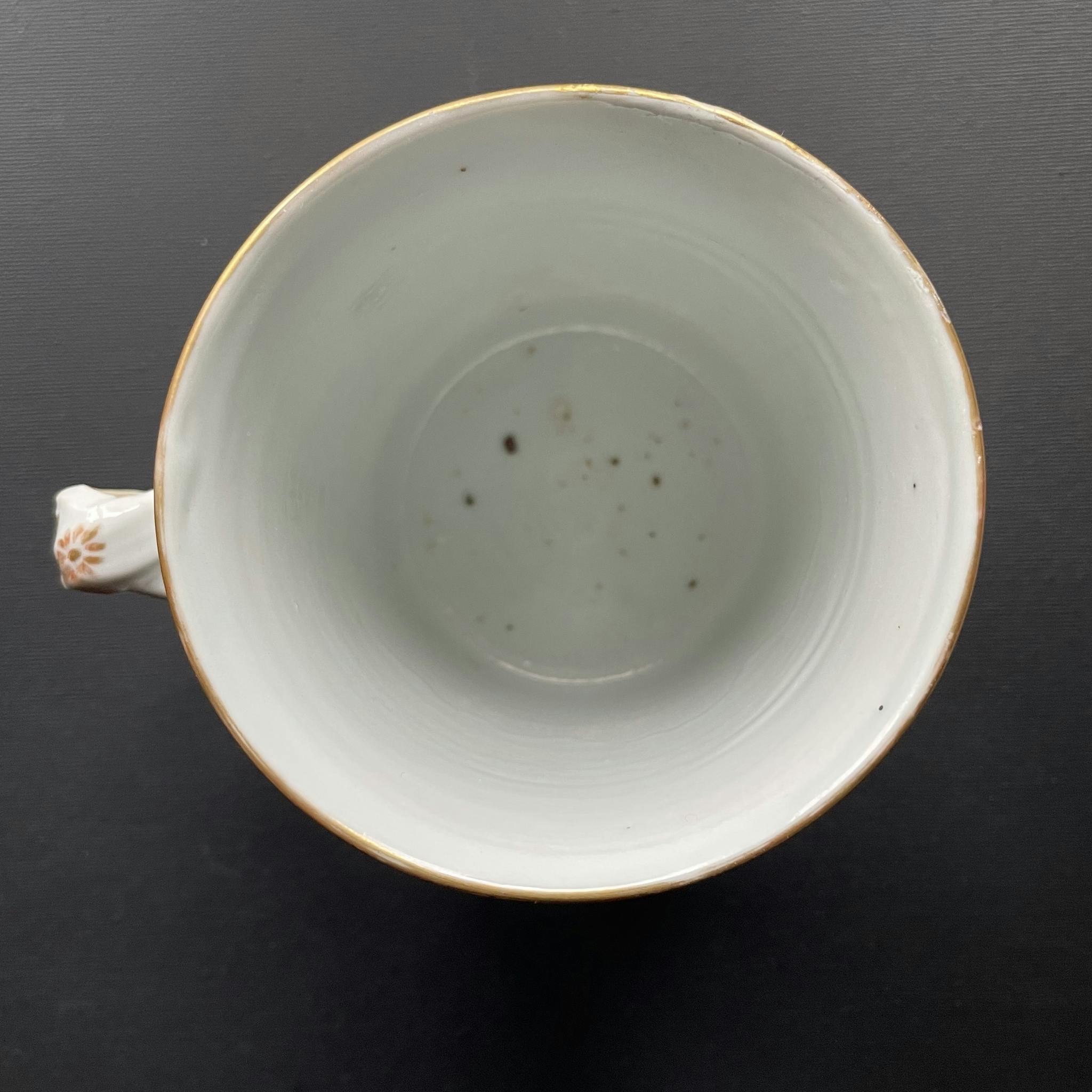 Antique Chinese Rose Mandarin Export Porcelain Tankard / Jug 19th Century #1295