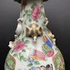 Antique Chinese rose mandarin vase Lamp 19th century #1299