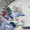 Antique Chinese underglazed blue plate with Famille Rose, Qianlong, Qing #1301