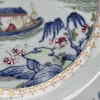 Antique Chinese underglazed blue plate with Famille Rose, Qianlong, Qing #1301