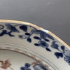 Antique Chinese underglazed blue plate with Famille Rose, Qianlong, Qing #1305