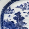 Antique Chinese Export Blue and White Porcelain platter, 18th / 19th c #1315