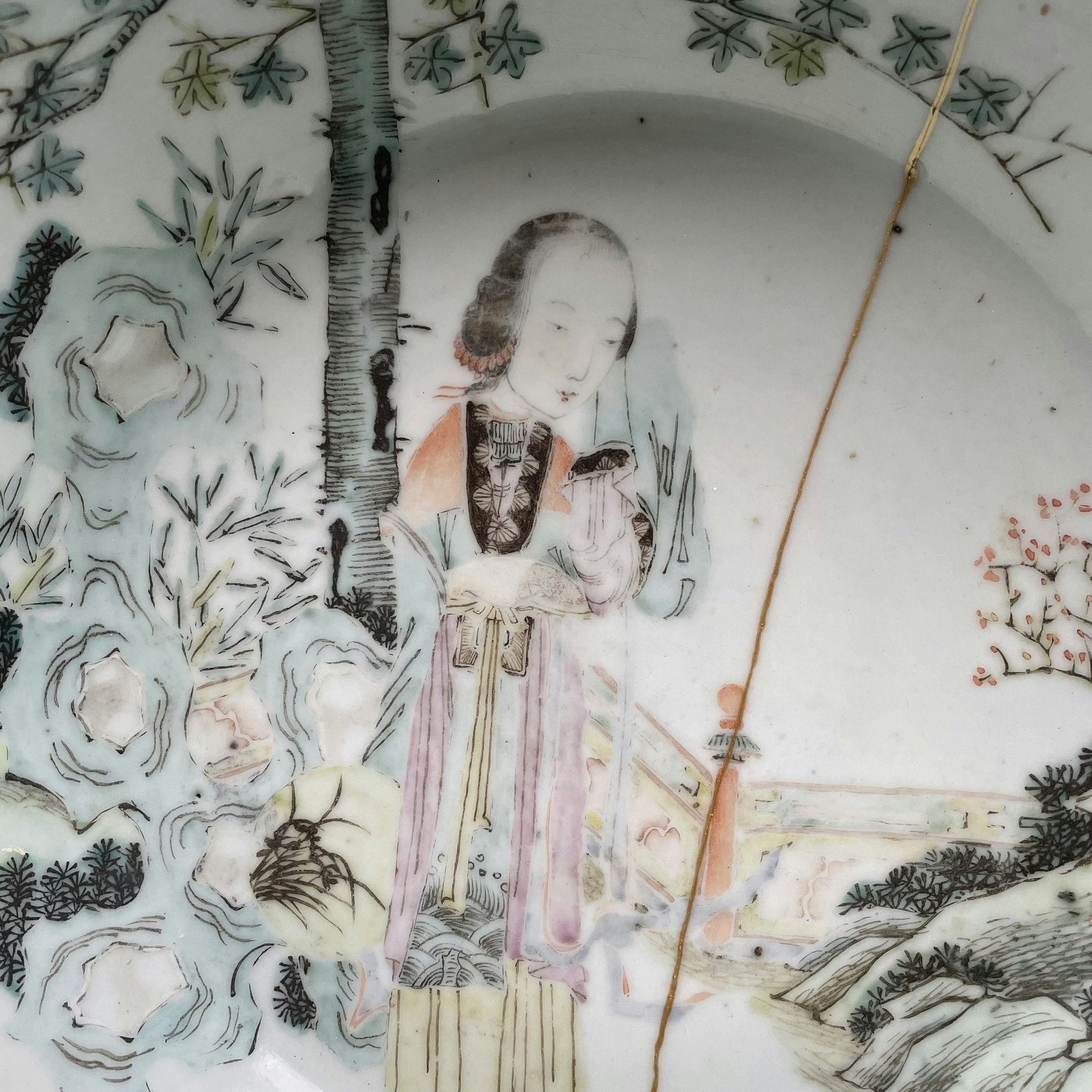 Antique Chinese Qianjiang basin & handwash, Late Qing #1320