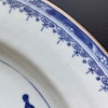 Antique Chinese serving plate in blue and white, Qianlong period #1325