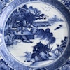 Antique Chinese armorial plate in blue and white #1331