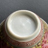 Antique Chinese famille rose teacup and saucer, Yongzheng Period #1350