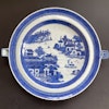 Antique Chinese blue and white warming plate, 18c Jiaqing period #1371