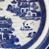 Antique Chinese blue and white warming plate, 18c Jiaqing period #1371