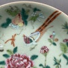Antique Chinese celadon plate canton butterfly, 19th c, #1356
