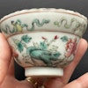 Antique Chinese famille rose teacup peranakan, straits porcelain #1372