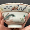 Antique Chinese famille rose teacup peranakan, straits porcelain #1372