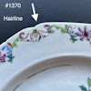 A pair of Antique Chinese export famille rose plates Qianlong #1373 & 1370