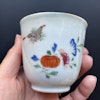 Antique Chinese famille rose tea cup 18th century #1365