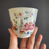 Antique Chinese famille rose tea cup 18th century #1365