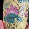 Antique Chinese Yellow ground vase, Late Qing / Republic, Guangxu Mark #1376