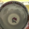 Antique Chinese famille rose teacup and saucer, Yongzheng Period #1369