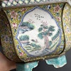 Antique Chinese Canton enamel planter, 19th century, Qing Dynasty #1397