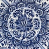 Antique Chinese blue and white charger , Kangxi period #1403