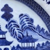 Antique Chinese platter in blue and white, Qianlong period #1405