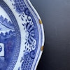 Antique Chinese platter in blue and white, Qianlong period #1405