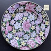 Antique Chinese millefleur plates, Republic period #1407, #1408