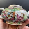 Antique Chinese rose mandarin teapot 19th century #1409