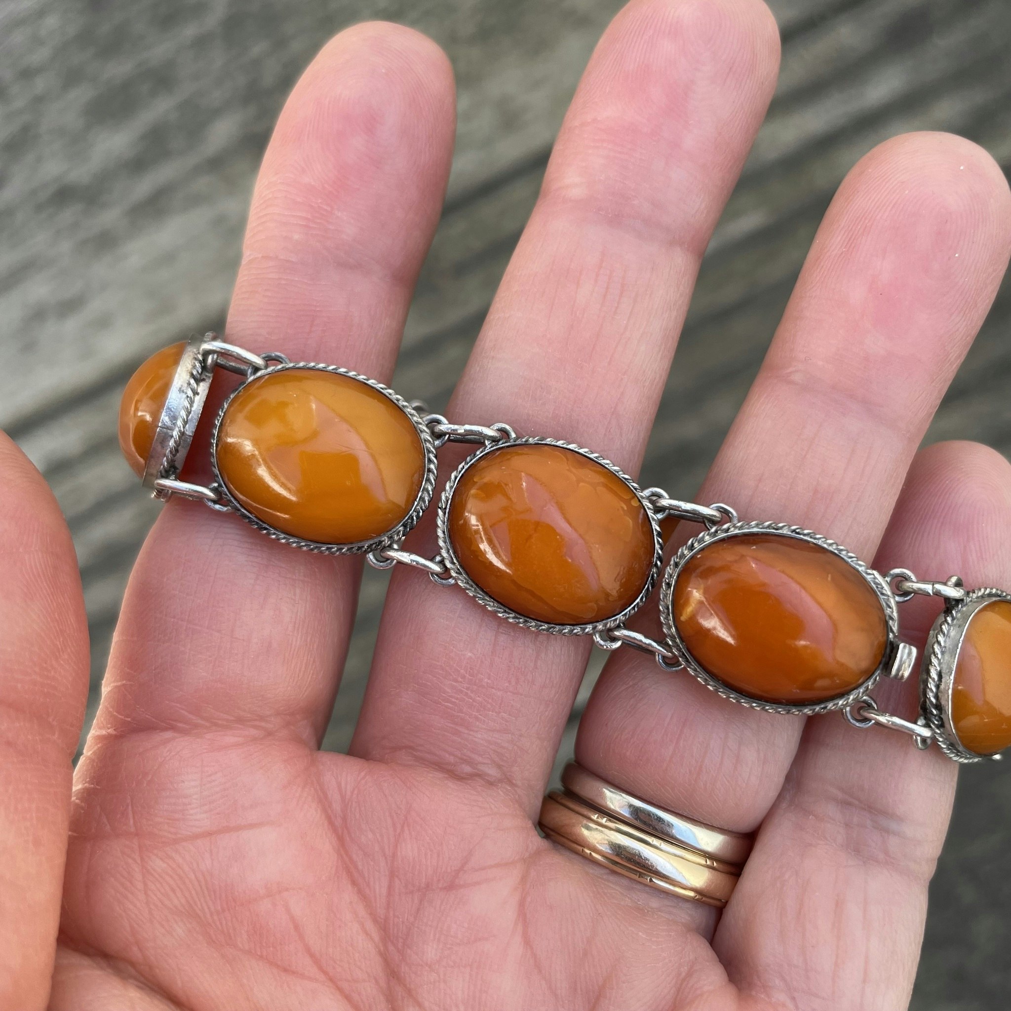 Butterscotch amber clearance bracelet