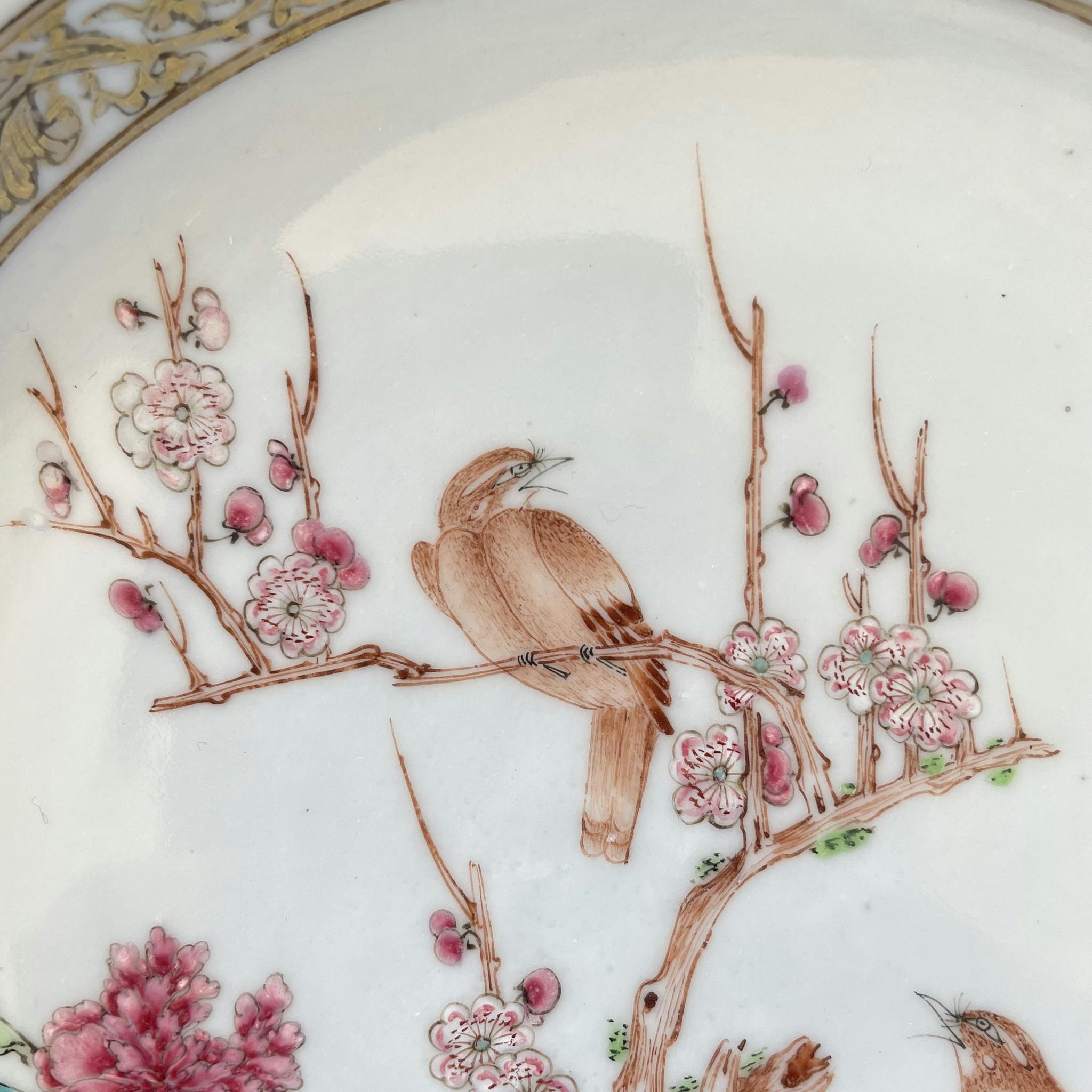 Antique Chinese famille rose plate, Yongzheng, 18th c #1417