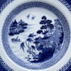 Antique Chinese underglazed blue and white plate, Jiaqing 18th / 19th c #1402