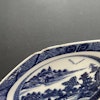 Antique Chinese plate in blue and white, Qianlong period #1426