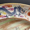 Antique Chinese rose mandarin platter, Jiaqing / Daoguang #1432