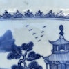 Antique Chinese Export Blue and White Porcelain platter, Qianlong period #1435