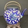 Antique Chinese Canton Hand Painted Enamel teapot, 19th c #1483