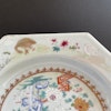 Chinese famille rose octagonal plate, Qianlong, 18th c #1485