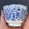 Chinese teacup & saucer in underglazed blue and white, Late Qing Dynasty #1498