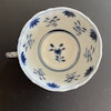(Reserved for Olivia) Chinese teacup & saucer in underglazed blue and white, Late Qing Dynasty #1499, 1500, 1501