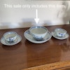 Chinese blue and white bowl and saucer dish, Nanking Cargo #1505
