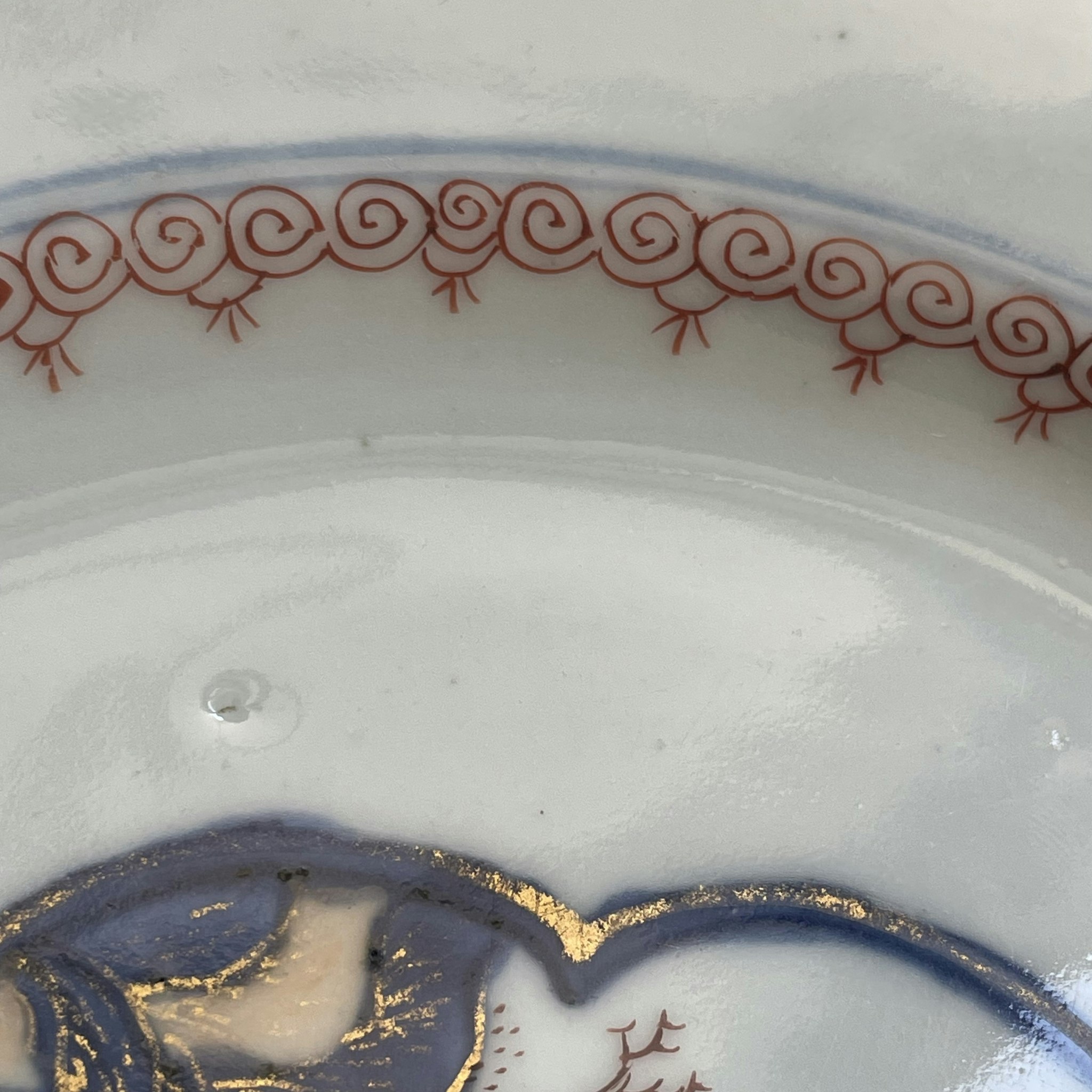 Chinese plate with two deers, Qianlong, 18th c #1507