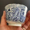 Chinese Antique Teacup & Saucer in blue and white, Late Qing Dynasty #1512