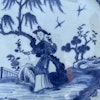 Chinese Antique Underglazed Blue and White Platter, Qianlong Period #1523
