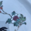 Chinese antique famille rose plate with roosters, 18th century #1526