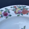 Chinese antique famille rose plate with roosters, 18th century #1526